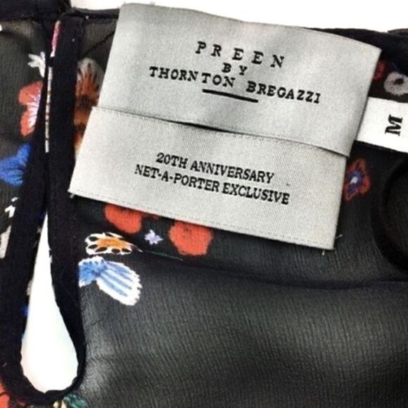 Rare Runway Limited Edition Silk Thornton Bregazzi Melina Floral Midi Dress - Picture 10 of 14